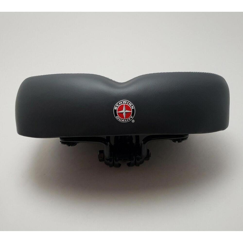 Schwinn Quality‎ Saddle Bicycle Seat Black Double Stitched Replacement Seat
